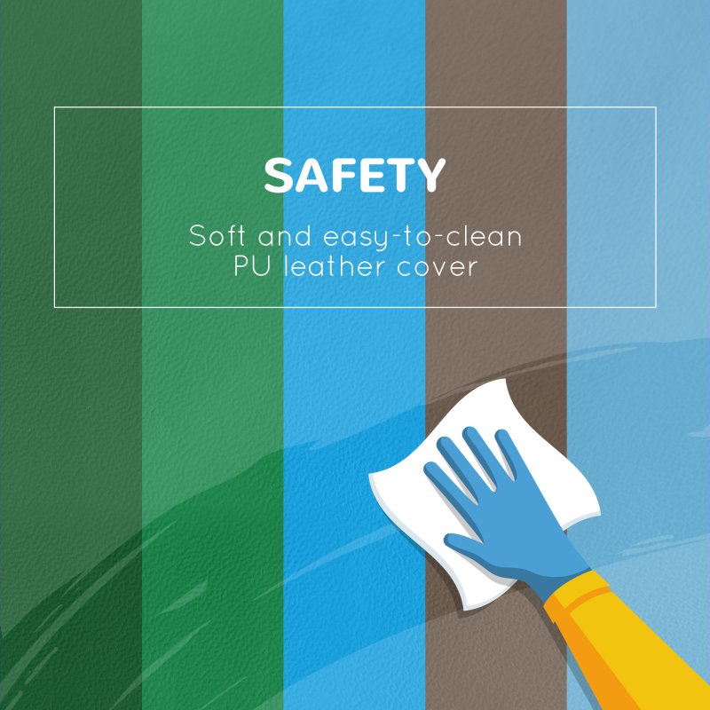 HOMCOM 6 Piece Soft Play Equipment, Kids Foam Blocks Toys for Climb and Crawl, Indoor Activity Play Set Playground for Toddler 1-3 Years Old, Multicoloured