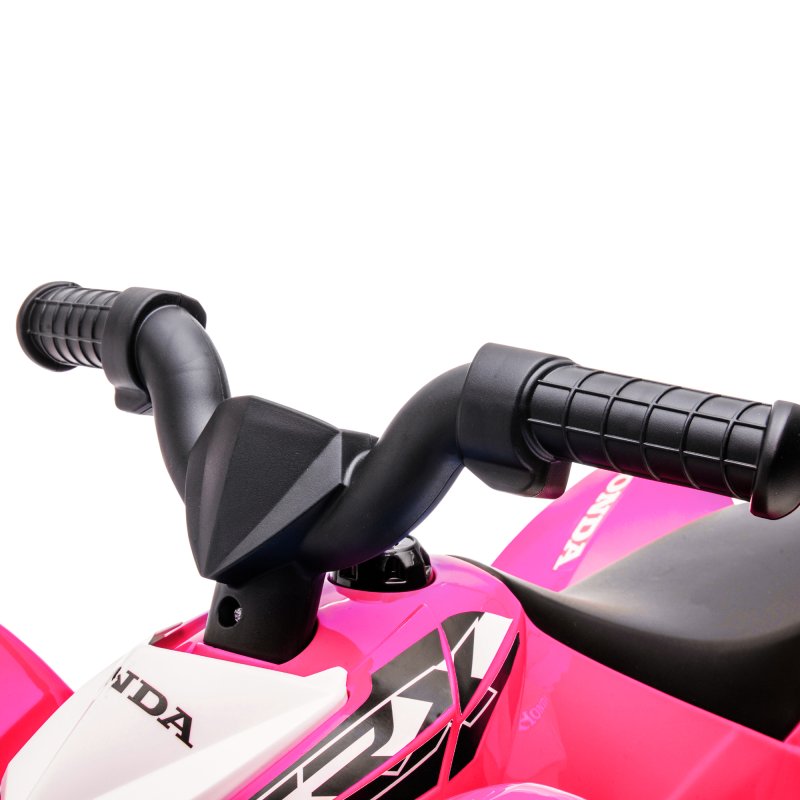 AIYAPLAY Honda Licensed Kids Electric Quad Bike, 6V Ride On Car ATV Toy, with LED Light, Horn, for 1.5-3 Years, Pink