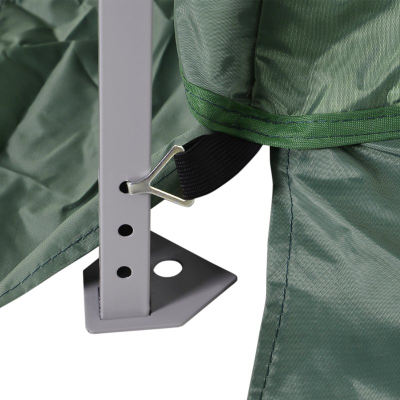 Outsunny Outdoor Garden Pop-up Gazebo Canopy Tent Sun Shade Event Shelter Folding with Adjustable Height, Mesh Screen Side Walls 3.5 M 3.5 M Base / 3 M 3 M Top, Green