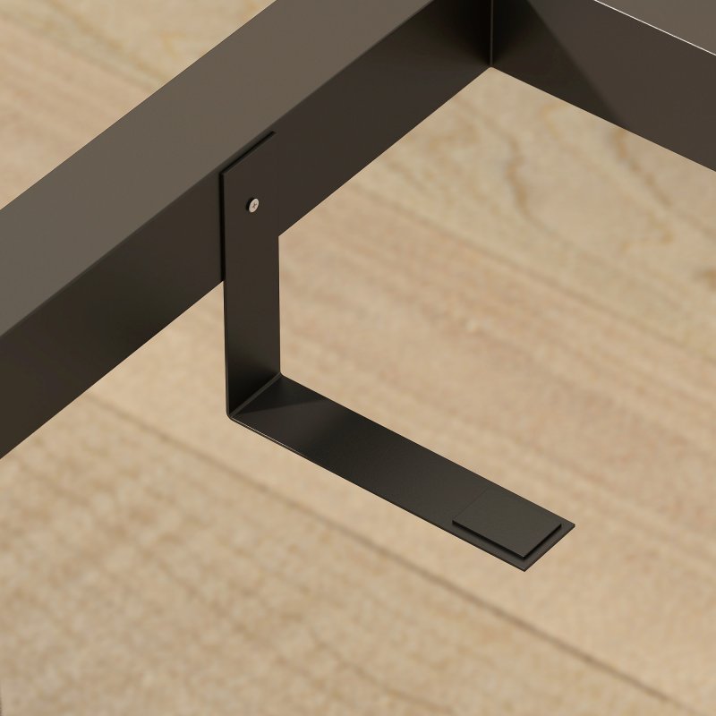 HOMCOM Extendable Dining Table Rectangular Wood Effect Tabletop for 4-6 People with Steel Frame & Hidden Leaves for Kitchen, Dining Room, Living Room