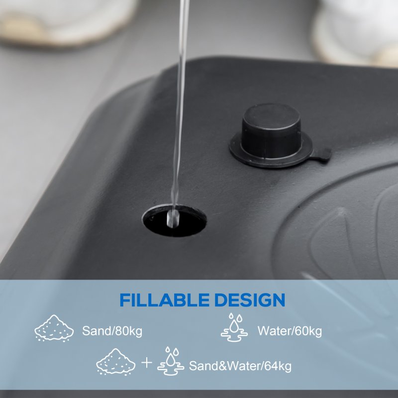 SPORTNOW Height Adjustable Basketball Hoop and Stand, Freestanding Basketball Stand, Net w/ Wheels, Enlarged Base, PE Backboard, 2-3.05m - Black