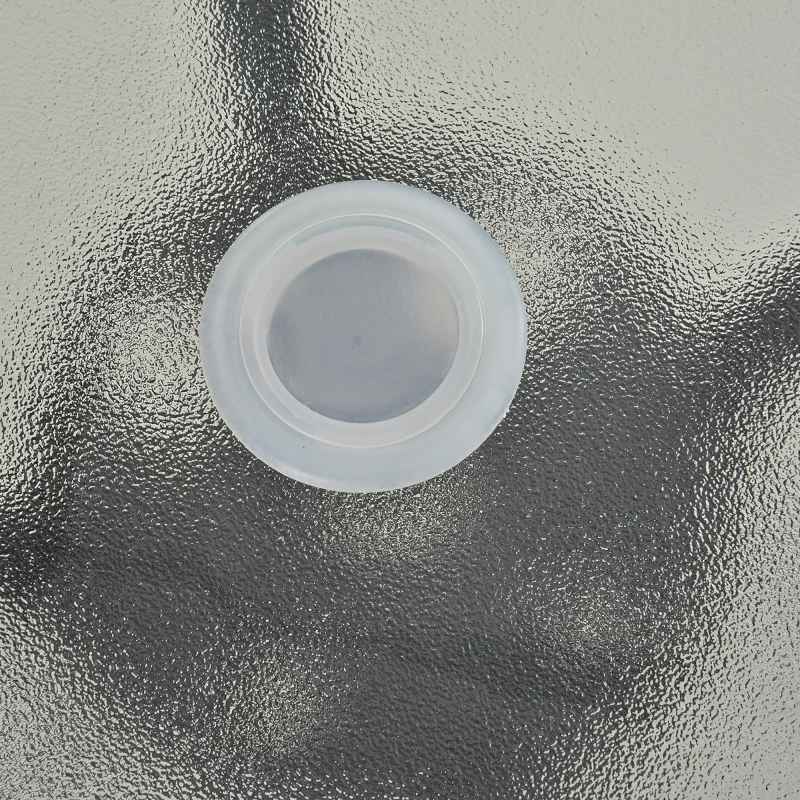 Outsunny 80 cm Round Garden Dining Table with Parasol Hole for 4, Outdoor Coffee Bistro End Side Table with Tempered Glass Top and Steel Frame for Patio, Porch, Black