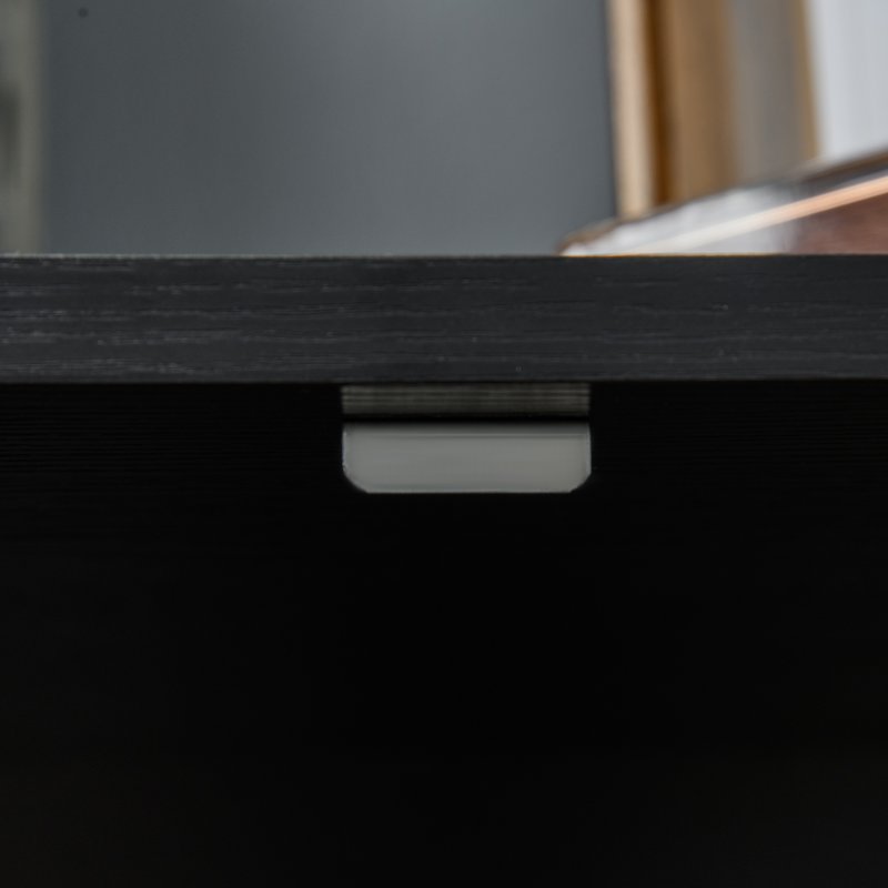 Vinsetto Filing Cabinet with Locking Doors & Shelves, 2-Tier Lockable Storage Cabinet with 2 Keys for Home Office, 80W x 40D x 80H cm, Black