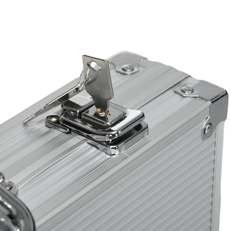 SPORTNOW 500-Piece Poker Chips Set with Aluminium Case, Holdem Poker Set with Mat, 11.5g Numbered Poker Chips, Two Decks of Cards, Dealer, Five Dices