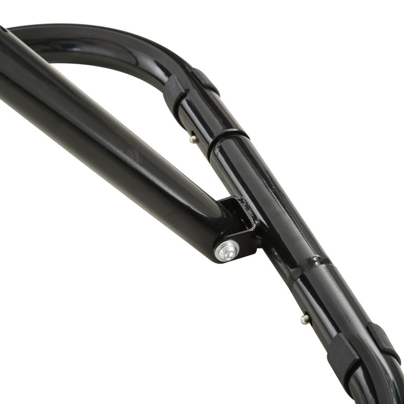 HOMCOM Angle Adjustable Rebounder Net Goal Training Set Suitable For Football, Baseball, Basketball Daily Training Black - 78L x 84W x 65-75H cm