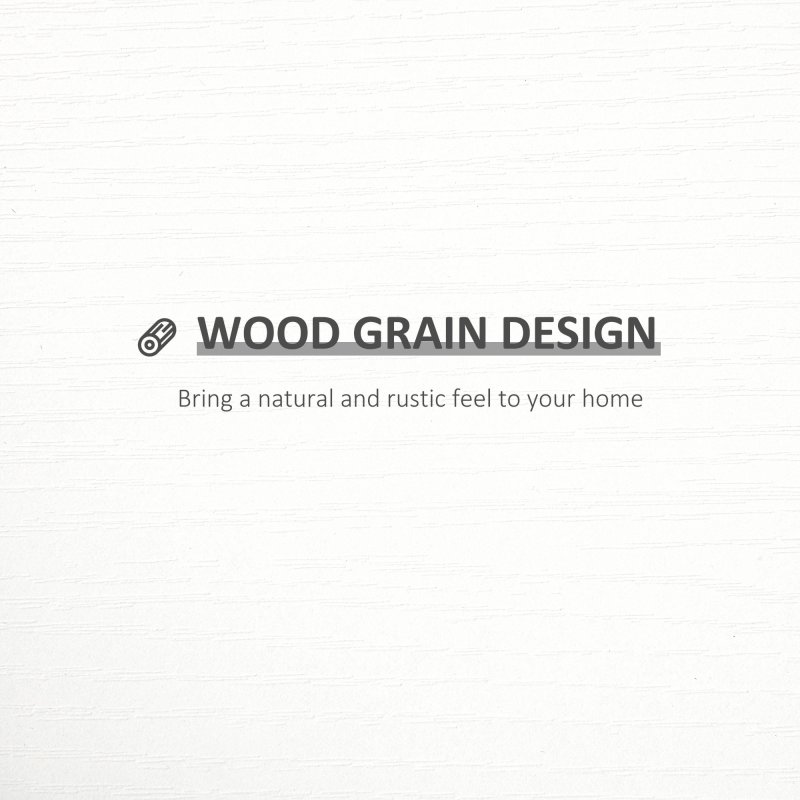 HOMCOM Set of 3 Wooden U-Shaped Floating Shelves Set Wall Mounted Hanging Bookshelf CD DVD Storage Display for Bedroom Living Room Kitchen, White