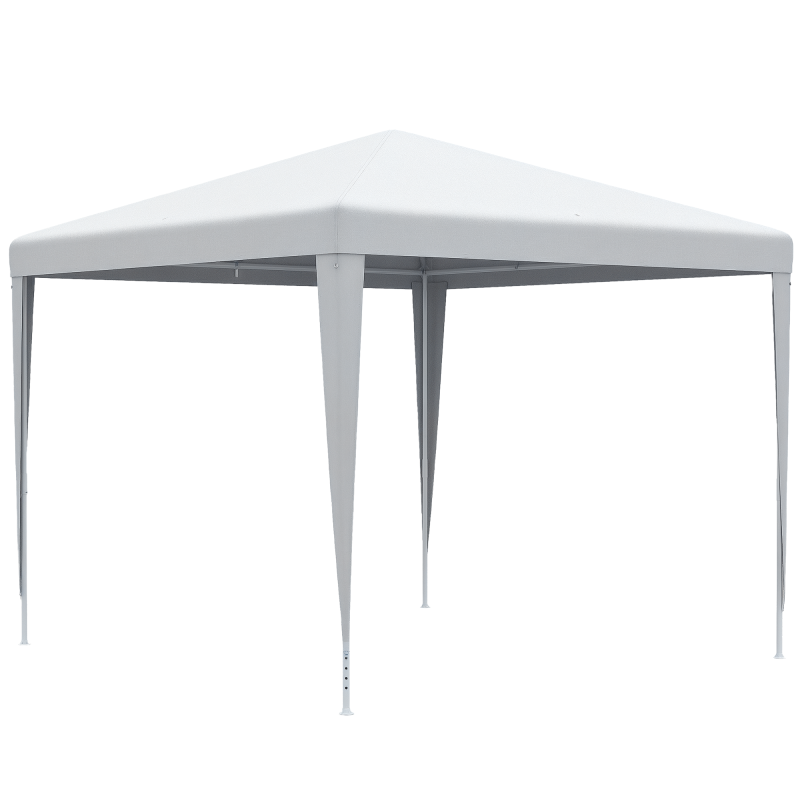 Outsunny 2.7m x 2.7m Garden Gazebo Marquee Party Tent Wedding Canopy Outdoor(White)