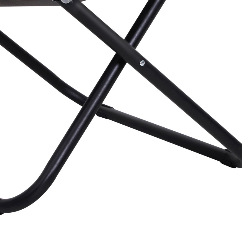 Outsunny Camping Moon Chair, Portable Folding Camping Chair for Adults with Wide Padded Oxford Seat for Outdoor Camp, Travel, Fishing, Beach, Grey