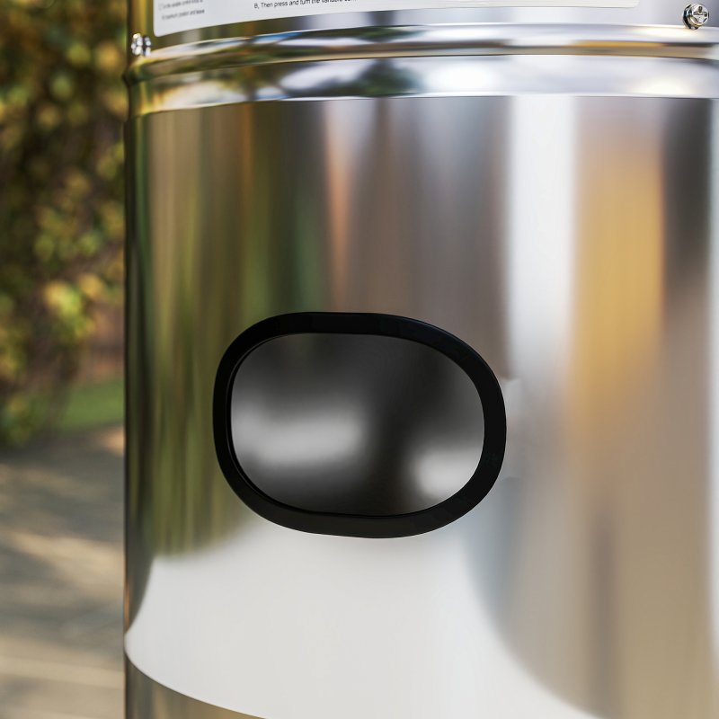 Outsunny 11 KW Freestanding Gas Patio Heater, Adjustable Outdoor Garden Propane Heater with Tip-Over Switch, Wheels, Pulse Ignition, Tank Room with Openable Door, Silver Tone