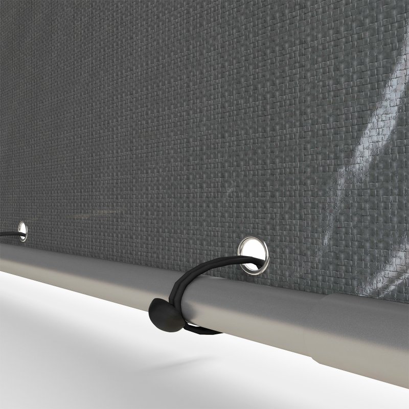 Outsunny 1.6 x 2.2m Garden Storage Shed Tent, Portable Shed Shelter with Galvanised Steel Frame and Large Door, for Motorbike, Garden Tools, Bike Storage, Light Grey