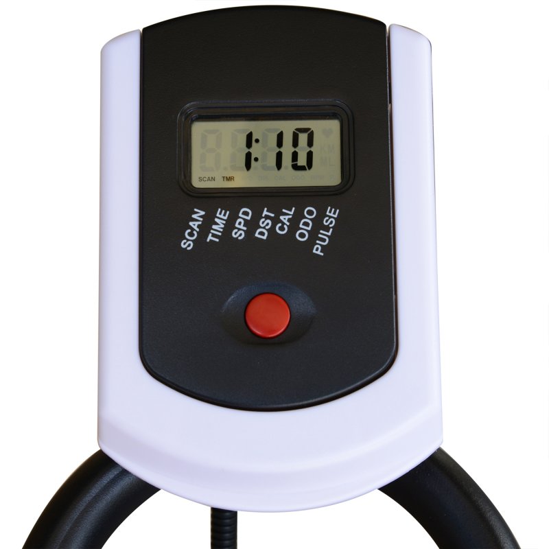 HOMCOM Exercise Bike, Indoor Stationary Bike with 8kg Flywheel, Heart Rate Sensor and LCD Monitor, Cycling Bike for Home, Gym, Office, Cardio Workout - Black