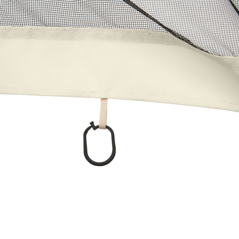 Outsunny fit 13x10ft Gazebo Universal Replacement Mosquito Netting for Patio Gazebos and Canopy Tents with Zippers for 3(m) x 4m Gazebo, (Sidewall Only) Beige