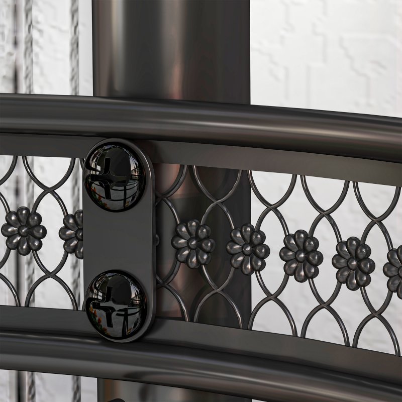 Outsunny 4 Tiered Plant Stand, Tall Metal Plant Shelf, Corner Plant Holder Display Rack for Living Room, Balcony, Garden, Patio