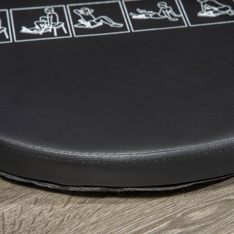 HOMCOM Abs Trainer, Ab Crunch Machine, Foldable Abdominal Trainer, Core Fitness & Whole Body Exercise Equipment for Home Gym