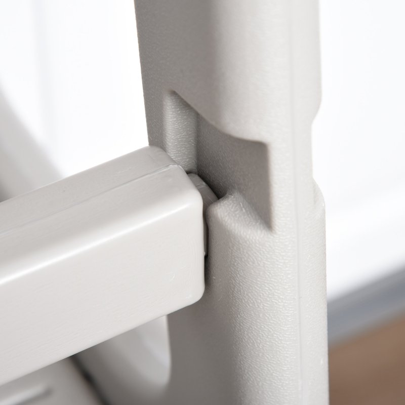 HOMCOM Kids Step Stool, Adjustable Standing Platform, Toddler Kitchen Stool , Standing Tower for Kids, Kitchen Counter with Three Adjustable Heights - Grey