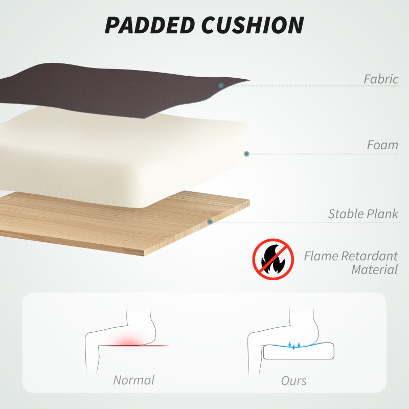 HOMCOM Executive Office Chair with 6-point Massage and Heat, PU Leather Reclining Desk Chair with Tufted High Back, Height Adjustable, Swivel Wheels, Footrest, for Home, Dark Brown