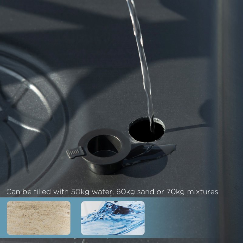 SPORTNOW Height Adjustable Basketball Hoop and Stand w/ Plastic Backboard and Weighted Base, Portable on Wheels, 2.6-3.1m, White