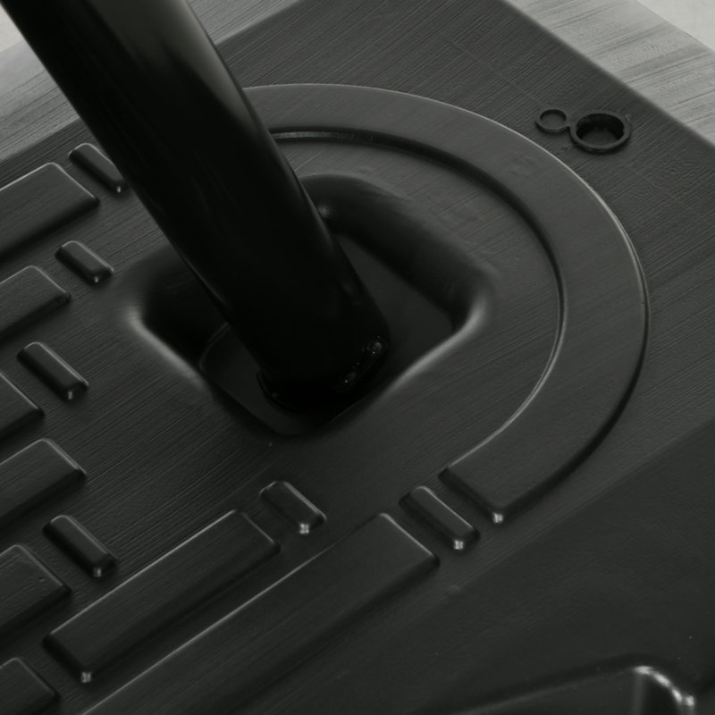 SPORTNOW Basketball Hoop Outdoor, Height Adjustable Basketball Hoop and Stand with Weighted Base, Portable on Wheels, 2.4-2.9m, Black