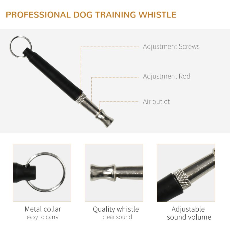 PawHut Dog Agility Equipment Set 6 PCs with 3(m) Tunnel, Canine Whistle, Pause Box, Dog Jumps, Weave Poles