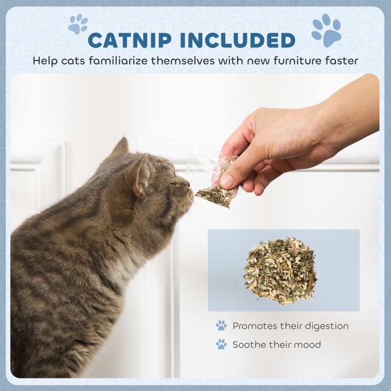 PawHut Cat Scratcher, 2-in-1 Cat Scratching Board with Catnip, Cardboard Lounge for Indoor Cats