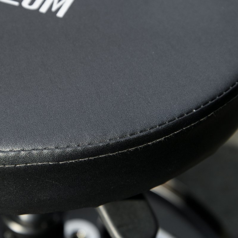 HOMCOM Workshop Stool, Rolling Mechanic Stool with Pneumatic Adjustable Height, 360 Degree Swivel, Padded Seat, Tool Tray, for Garage, Workshop, Auto Repair