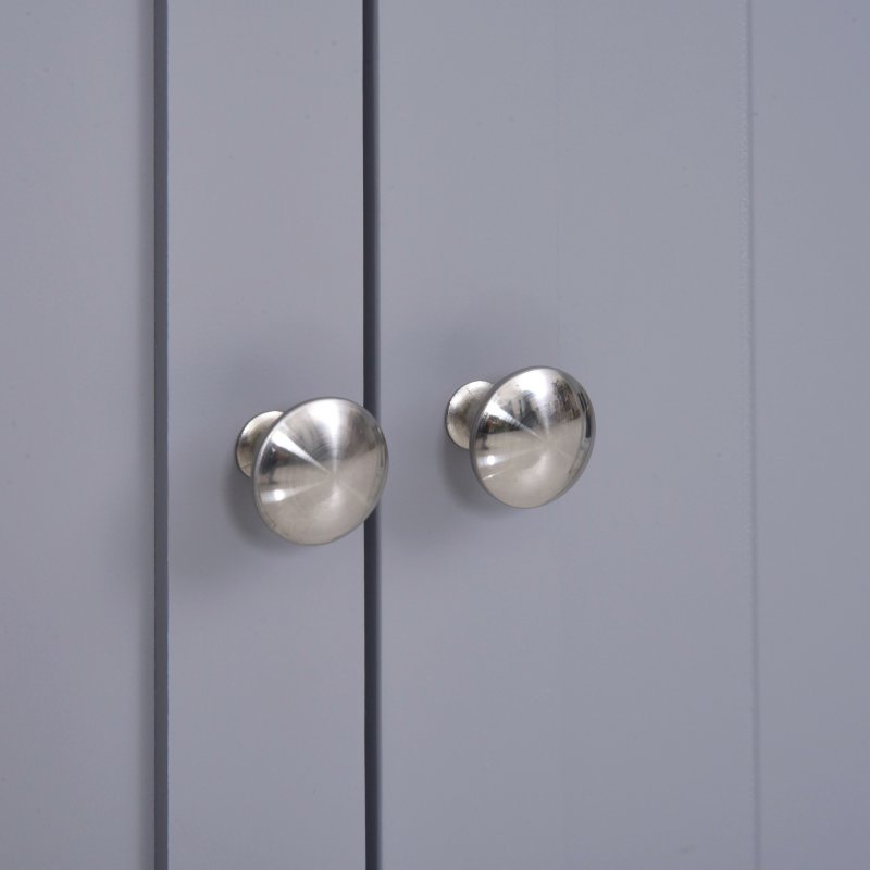 kleankin 75x60cm Freestanding Bathroom Storage Cabinet Unit w/ 2 Drawers Cupboard Adjustable Shelf Metal Handles Traditional Style 