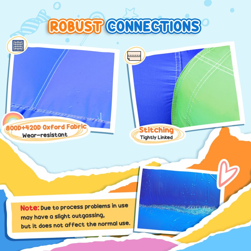 HOMCOM Kids Bouncy Castle Inflatable Bouncer Bounce House and Slide Inflatable Jumper with Blower
