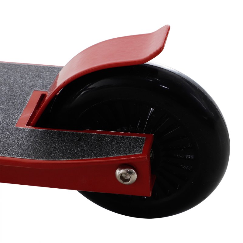 HOMCOM Street Stunt Scooter Intermediate and Beginner Freestyle Tricks Scooters For 14+ Teens Adult w/ Rear 10cm Wheel & Brake - Red