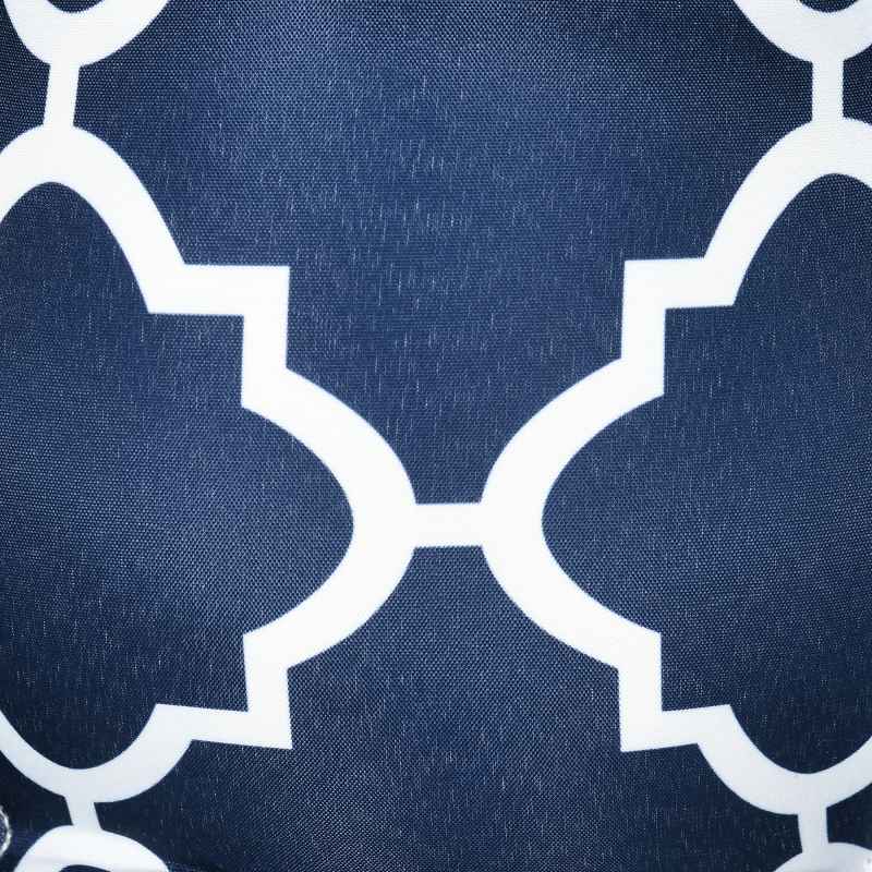 Outsunny Chair Cushions Seat Pads, Set of 2, Indoor Outdoor Seat Cushions with Ties and Tufted Design for Garden Dining Chairs, Blue