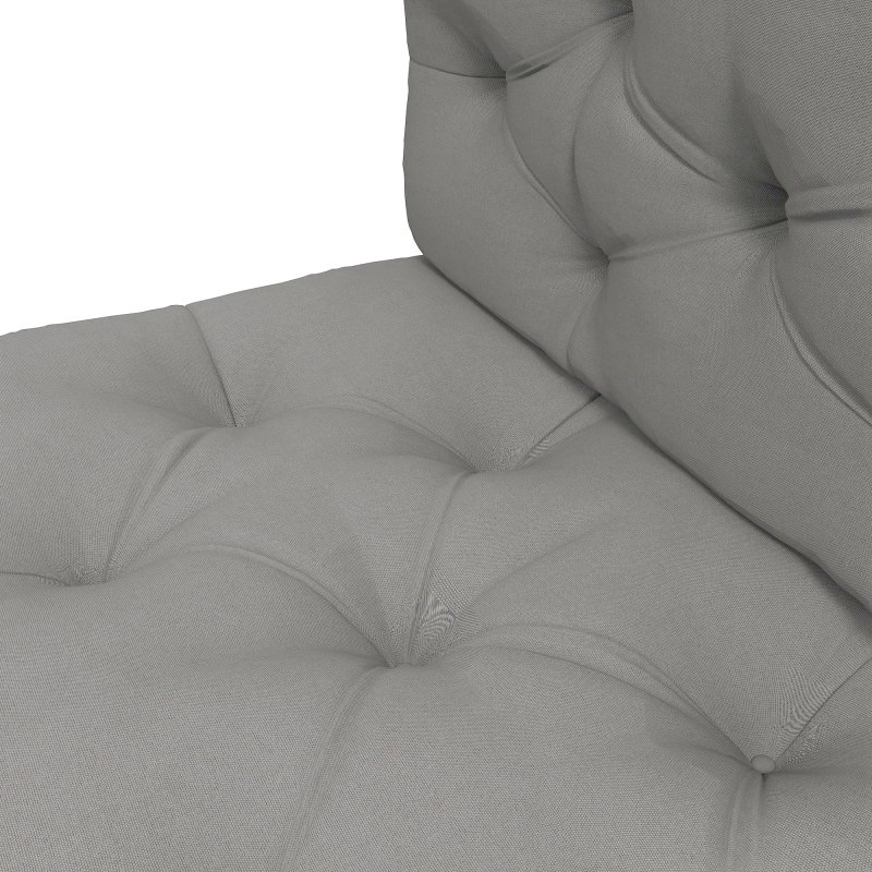 Outsunny 2 Seater Outdoor Seat Cushions Back Cushion for Pallet, Water Repellent Seat Pads, Light Grey