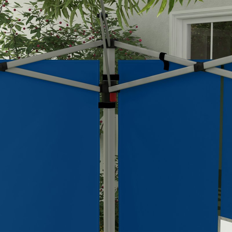 Outsunny Gazebo Side Panels with Window for 3x3(m) or 3x4m Pop Up Gazebo, 2 Pack Sides Replacement, Blue