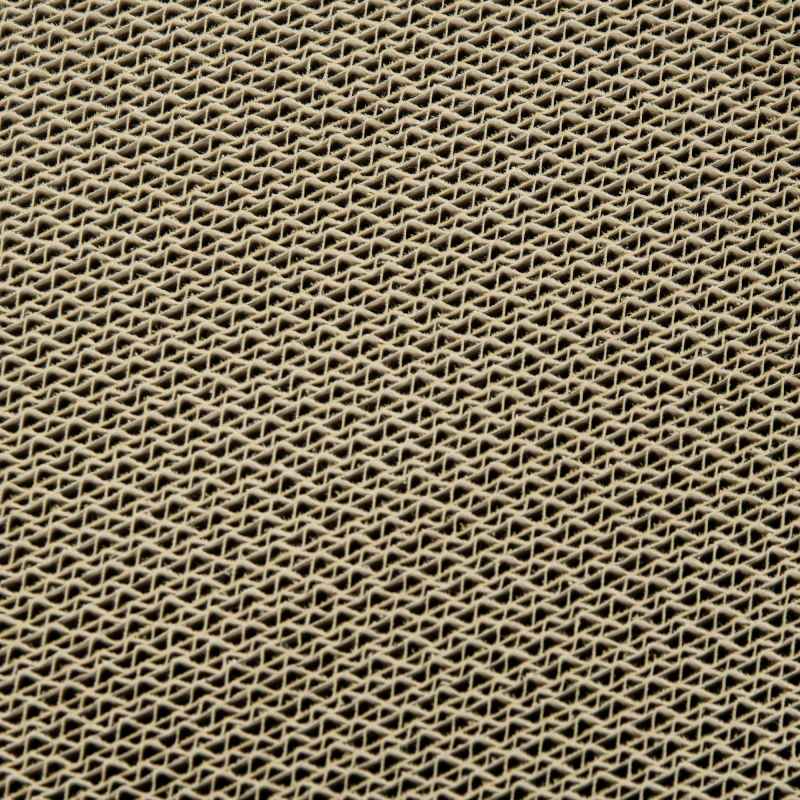PawHut Cat Scratching Board, 2 in 1 Cat Scratcher Cardboard with Catnip, Canned Tuna Design Cat House for Indoor Kitty, Cream White