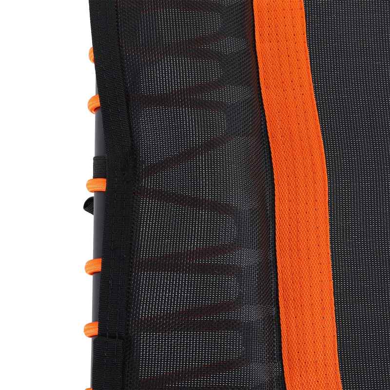 HOMCOM 48" Octagonal Mini Fitness Trampoline Rebounder Indoor Outdoor Foldable Mini Jumper with Adjustable Handle, Max Load 100 KG - Orange