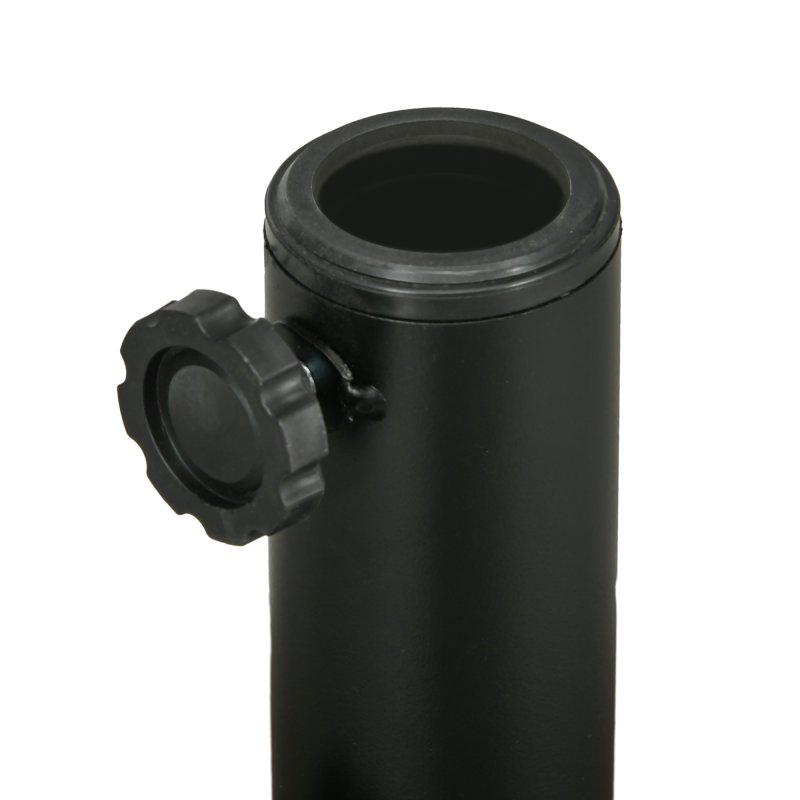 Outsunny Garden Parasol Base with Rattan Effect, 22kg Water or 29kg Sand Filled, Heavy Duty HDPE Umbrella Stand, Fillable Parasol Stand for 38mm, 48mm Poles, Black