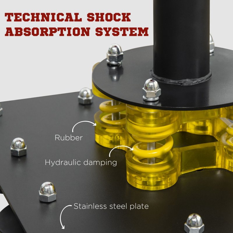 SPORTNOW 140-205cm Inflatable Boxing Bag with Reaction Bar Challenge, Freestanding Punching Bag Training Equipment, with Suction Cups, Speed Punching Bag, MMA Equipment, Red