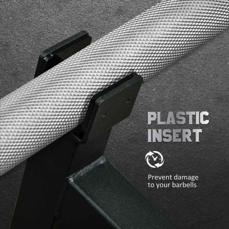 SPORTNOW Barbell Jack, Deadlift Jack with Non-Slip Handle and Plastic Padding, Easy Loading and Unloading 200kg Barbell Plates, for Home Gym, Deadlifting Weight Training