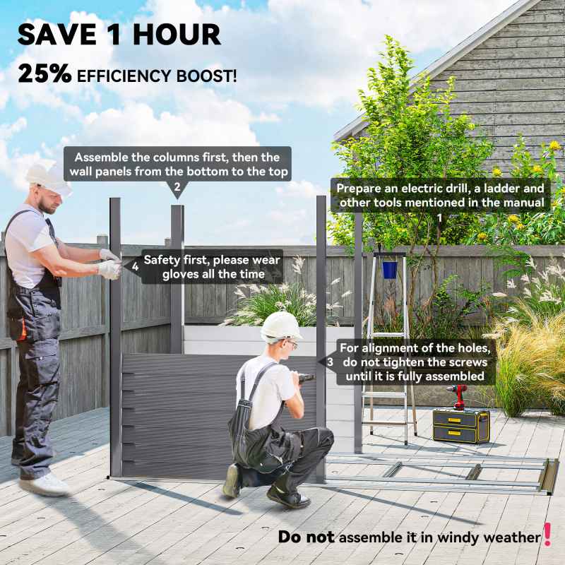 Outsunny 5 x 9ft Galvanised Metal Garden Shed with Foundation Kit, Outdoor Lean-to Shed, Tool Storage House with Lockable Doors, Gloves and 2 Air Vents for Patio, Garden, Grey