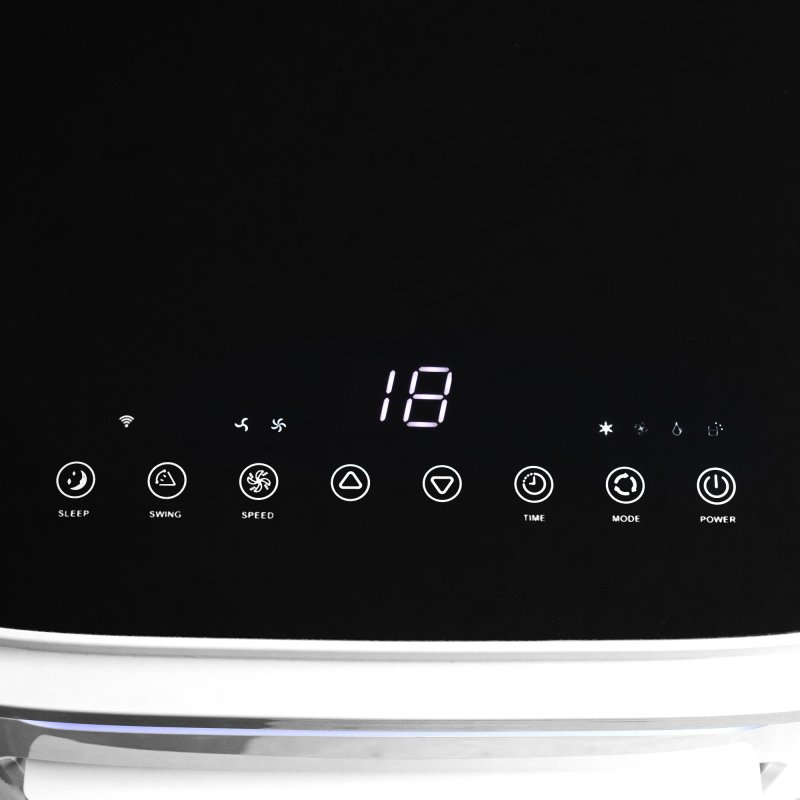 HOMCOM 9000 BTU Portable Air Conditioner, Smart Home WiFi Compatible, 2.6KW 4 in 1 Air Conditioning Unit, Dehumidifier, Fan with Remote, 24H Timer, Window Venting Kit, 20m², R290, A Energy Efficiency