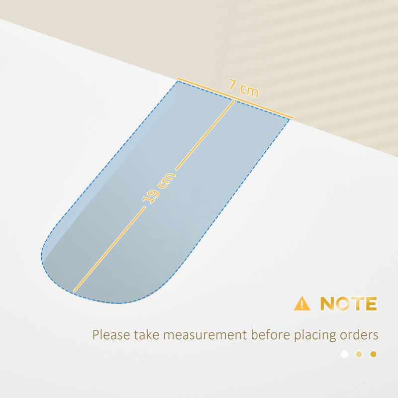 kleankin Modern Bathroom Sink Cabinet, Freestanding Under Sink Storage Cabinet, Space Saving Wooden Basin Cupboard with 2 Doors and Gold Steel Legs, 60 x 30 x 65 cm, White