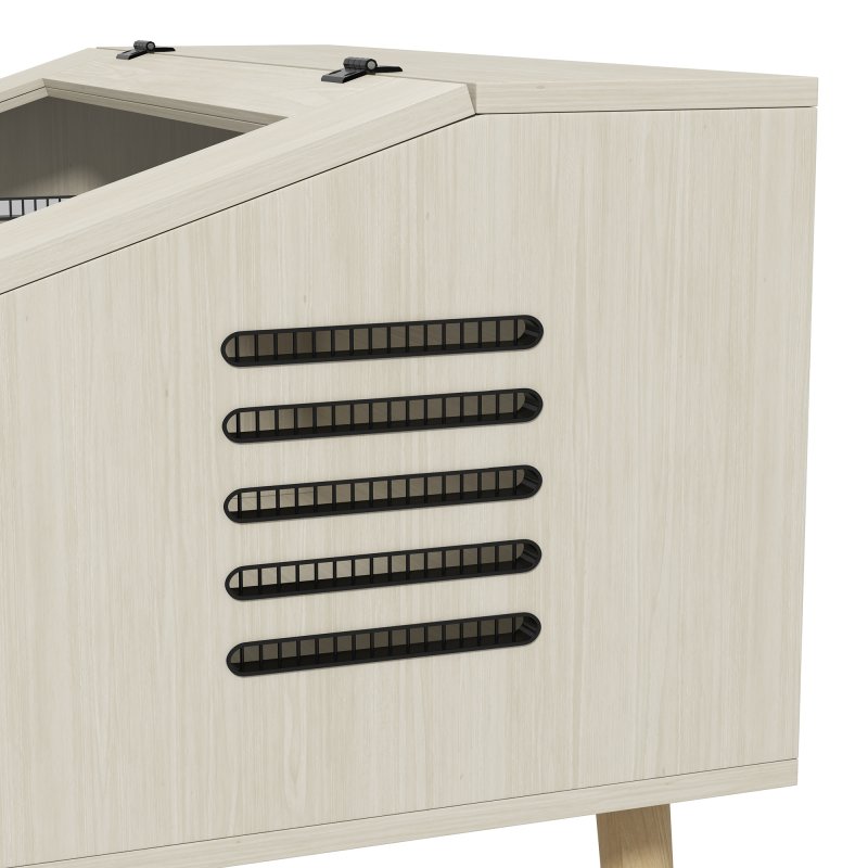 PawHut 111L Reptile Vivarium Terrarium with Tempered Glass Windows, Openable Top for Snake Lizards, Horned Frogs, Chameleons, Hamsters, Gerbils, 80 x 50 x 60cm