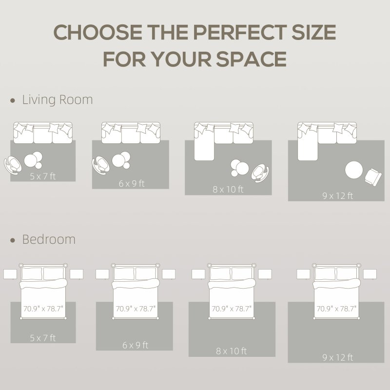 HOMCOM Modern Area Rug, Swirl Pattern Machine Washable Rug, Allergy-Friendly Floor Carpet for Living Room, Bedroom, Dining Room, Home Office, 170 x 120 cm, Cream White