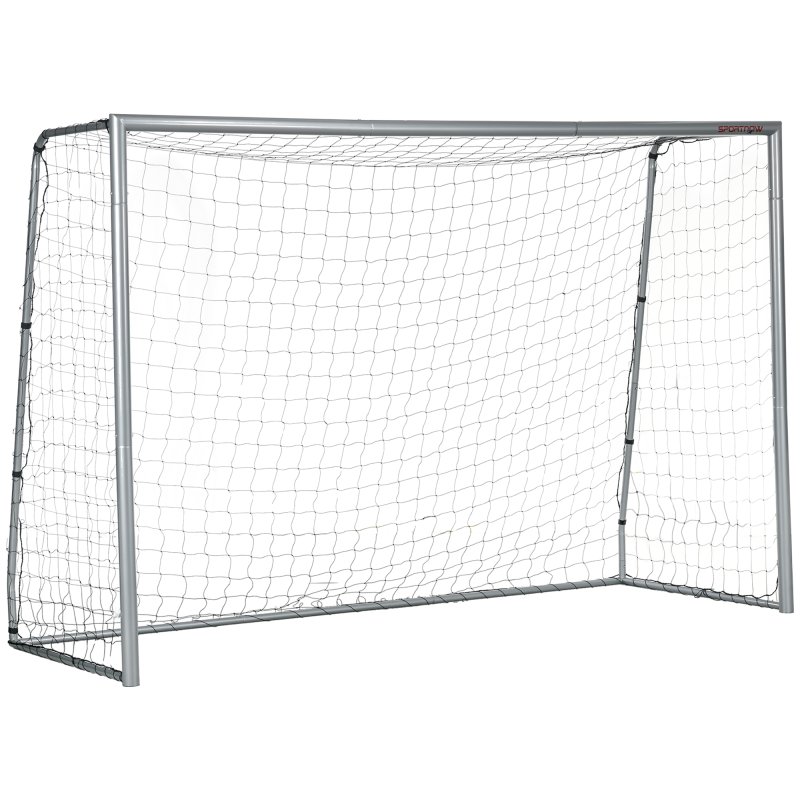 SPORTNOW 10ft x 6.5ft Football Goal, Football Net for Garden, Training Goal with Ground Stakes, Steel Frame