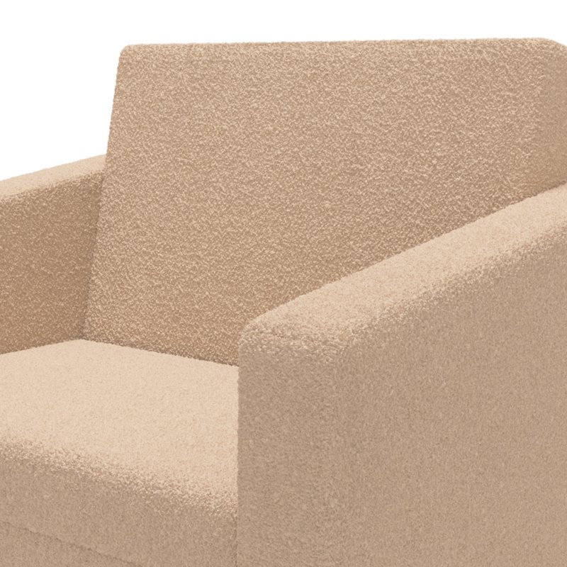 AIYAPLAY Toddler Sofa, Kids Sofa Bed, 2 in 1 Recliner Foldable Kids Armchair with Washable Cushion, Cover, for 1.5-3 Years Old, One Seater, Khaki