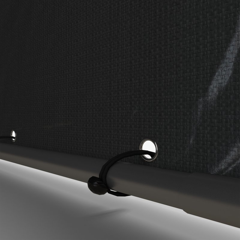 Outsunny 1.6 x 2.2m Garden Storage Shed Tent, Portable Shed Shelter with Galvanised Steel Frame and Large Door, for Motorbike, Garden Tools, Bike Storage, Dark Grey