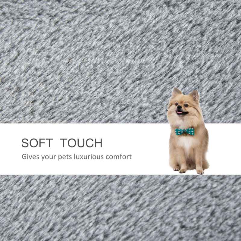 PawHut Pet Stairs, Cat Tree Climb Ladder with 4-step Stair, Scratching Posts, Platforms, Toy Ball, for Indoor Cats, Grey