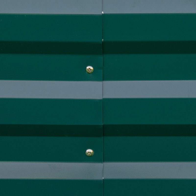 Outsunny 120 x 80cm/241L x 90.5cm Galvanised Raised Garden Bed, Metal Elevated Planter Box with Open Bottom, Outdoor Flower Pot for Growing Flowers, Herbs, Green