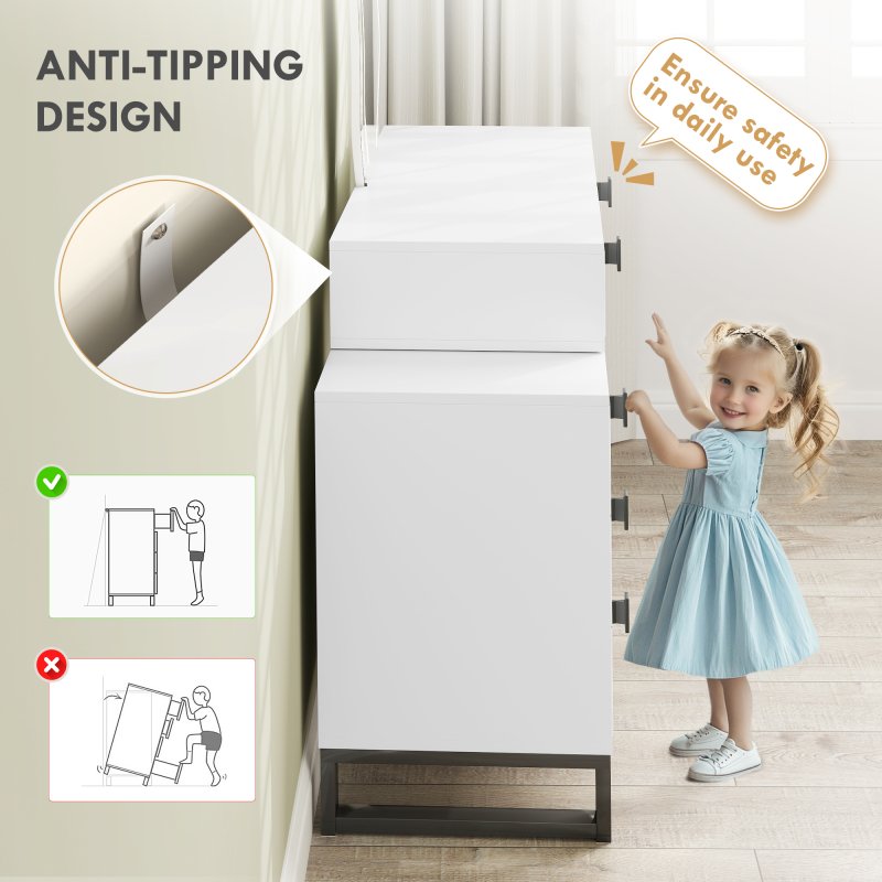 HOMCOM LED Lighted Dressing Table with Leaf Shape Mirror, Modern Vanity Desk with 5 Drawers, Makeup Desk with Fluted Panels, White