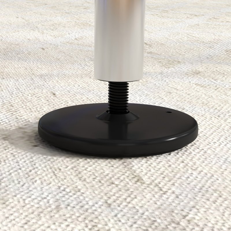 HOMCOM Kids Gymnastics Bar, Horizontal Bar for Kids, Adjustable Height Folding Gymnastics Equipment with Gymnastic Rings, Non-slip Rubber Floor Rings, for Home, Flat, Purple