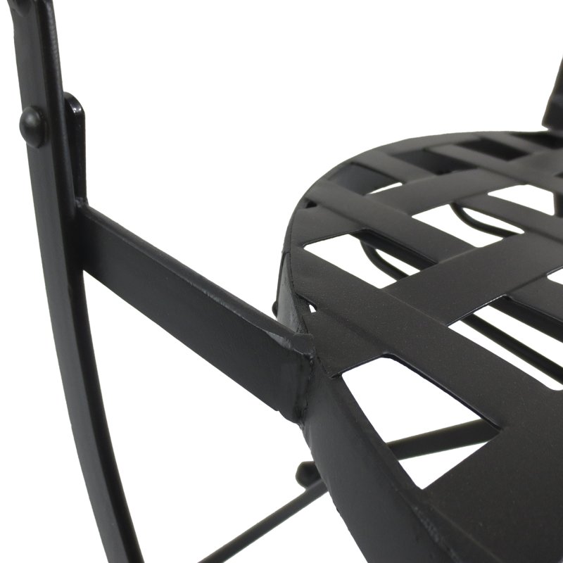 Outsunny 3 PCs Garden Mosaic Bistro Set Outdoor Patio 2 Folding Chairs & 1 Round Table  Outdoor Furniture Vintage