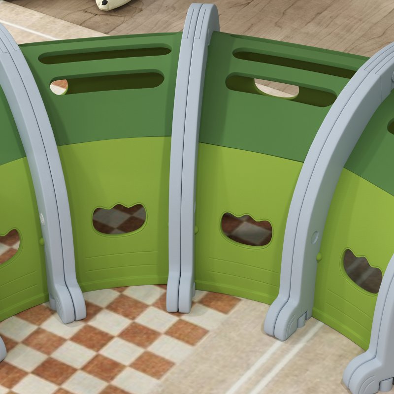 AIYAPLAY Kids Play Tunnel, Toddler Tunnel for Ages 3-6 Crawl and Climb, Play Tunnel for Kids with Crocodile Design, Kids Indoor Outdoor Playground, Green